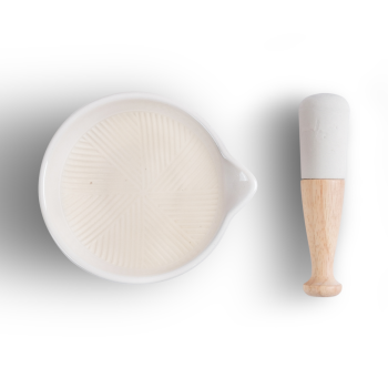 Crystal White Mortar and Pestle